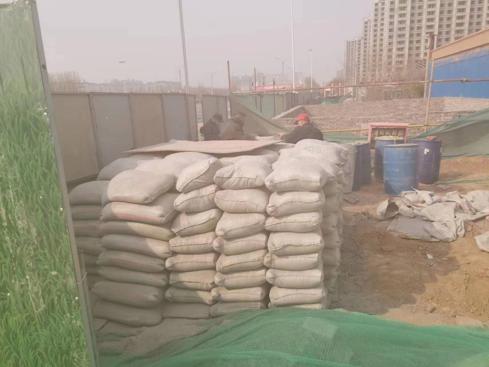 干河街道水泥注浆